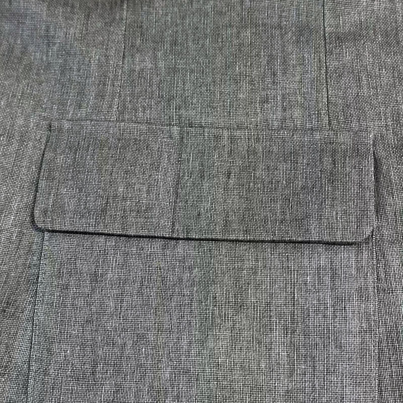 Men's Casual Cotton Linen Notch Lapel Single-breasted Slim-fit Blazer