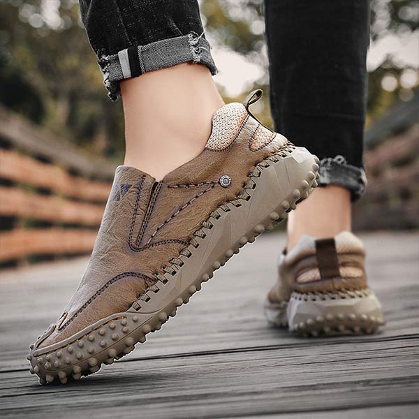 MEN'S RETRO SLIP-ON LEATHER SHOES