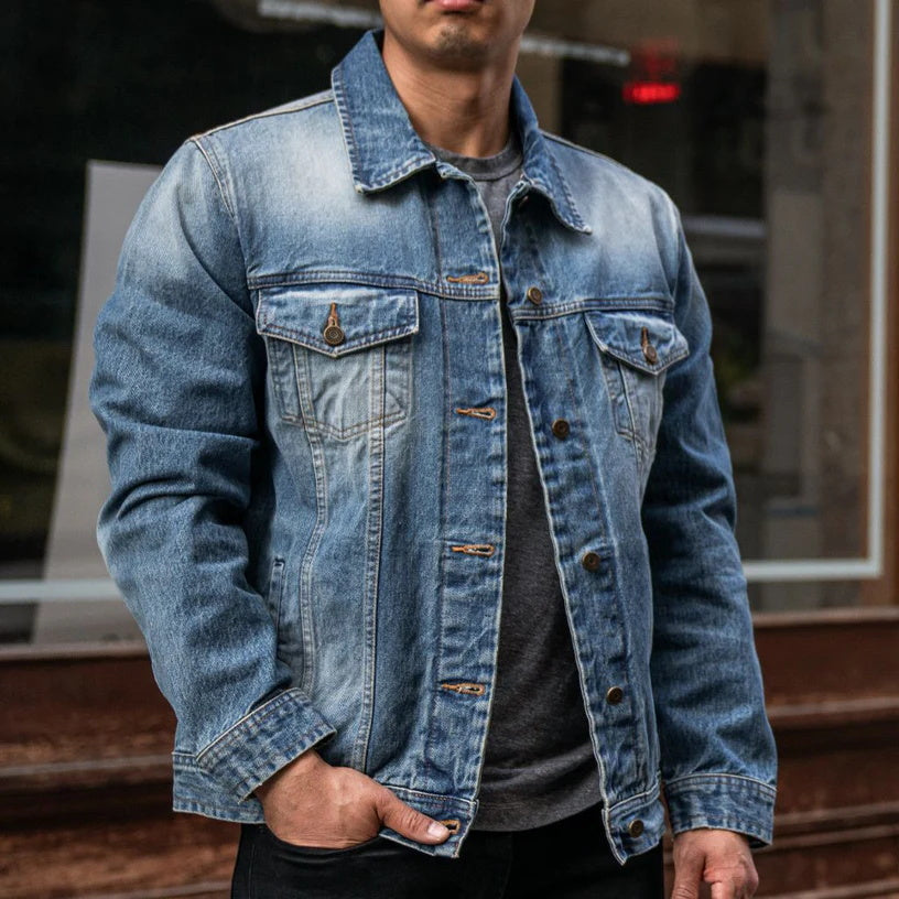 Veste camionneur en jean