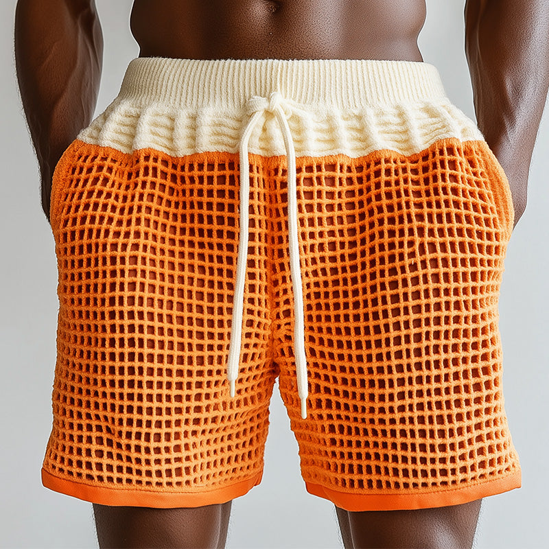 Short d'été en maille ajourée et respirante pour homme ASW2145D1P