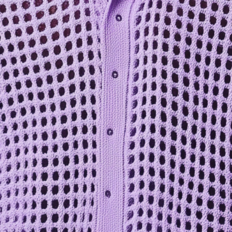 Herren Sommermode Hohl Gestrickt Atmungsaktiv Bequem Strickjacke ASW2506D8P