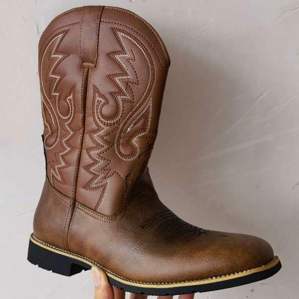 MEN'S VINTAGE EMBROIDERED TALL BOOTS