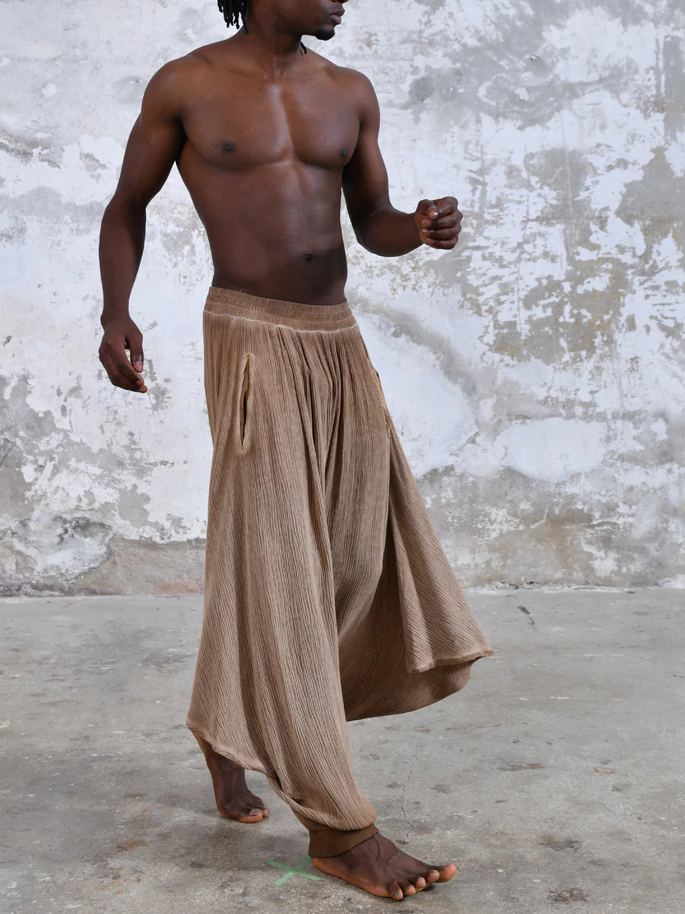 Men's fashionable and casual Bohemian-style trousers