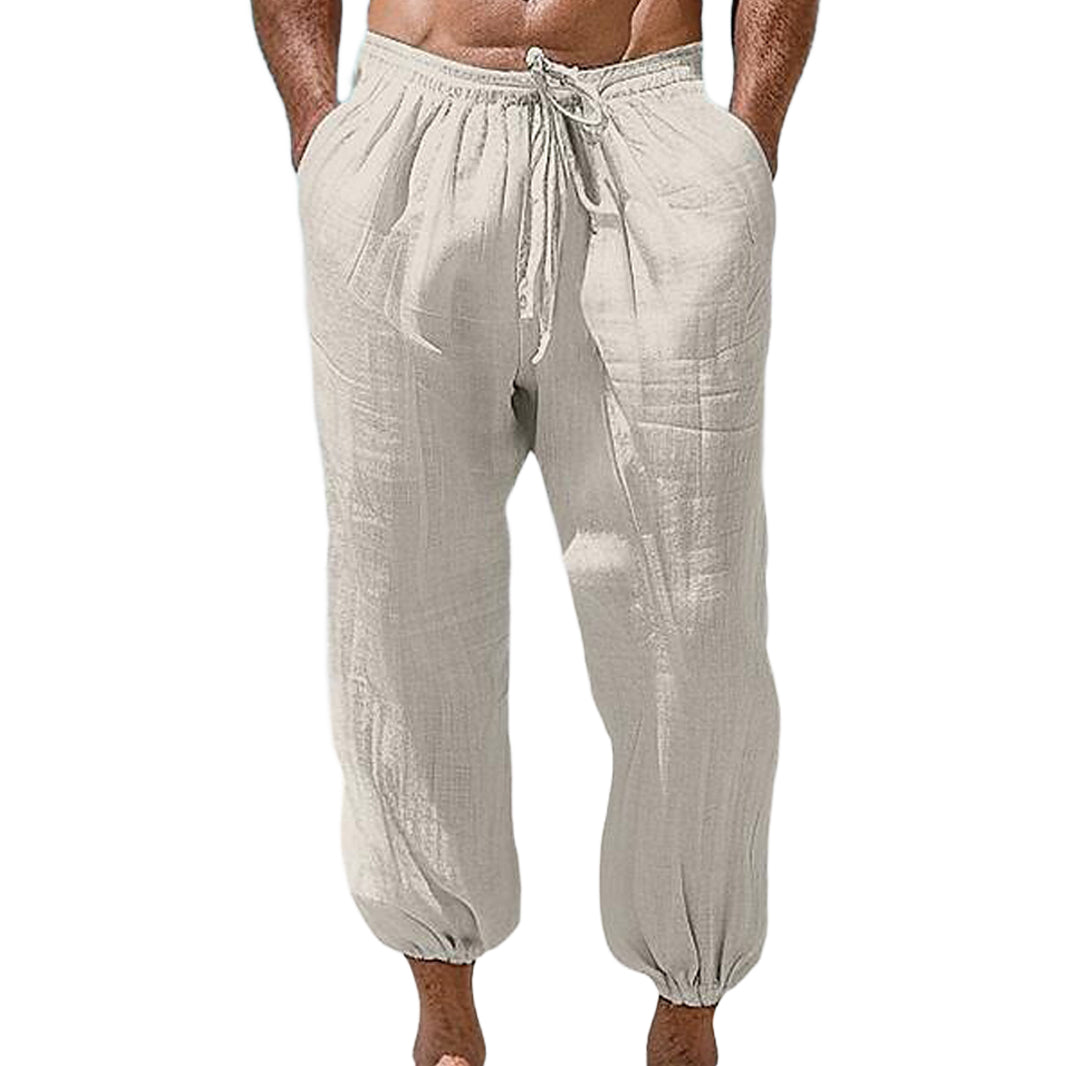 Men's fashionable and casual linen trousers