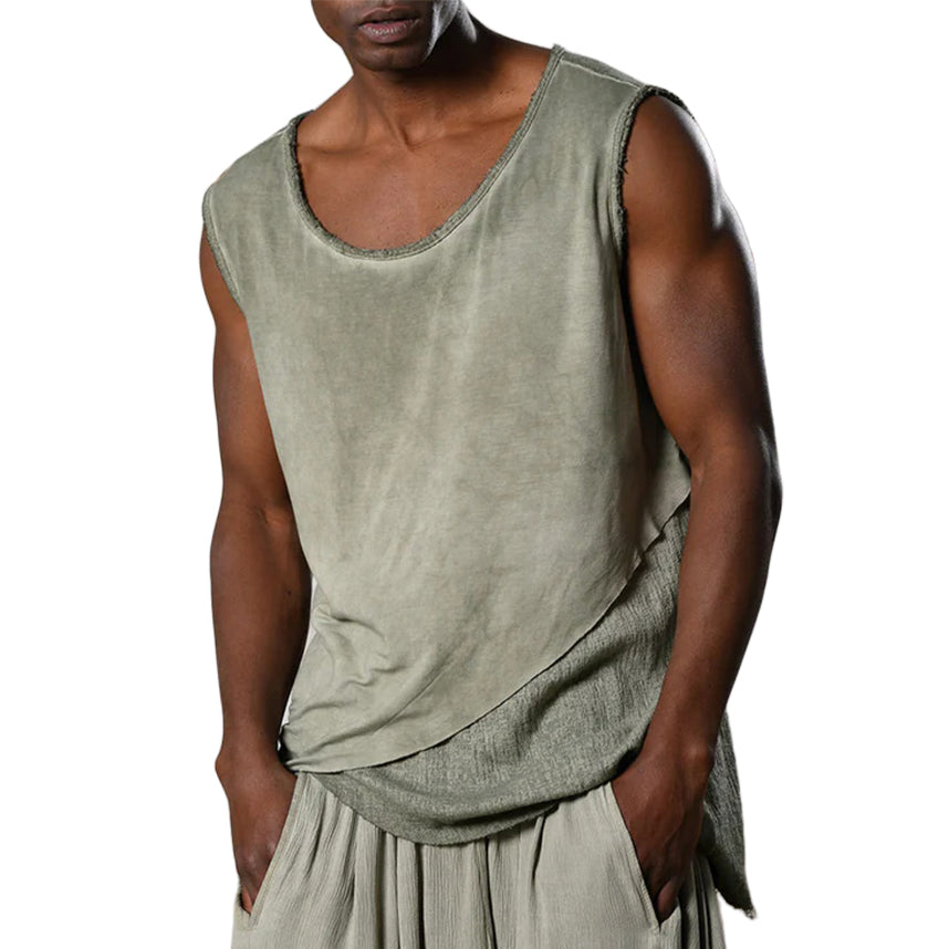 Men's fashionable casual irregular vest