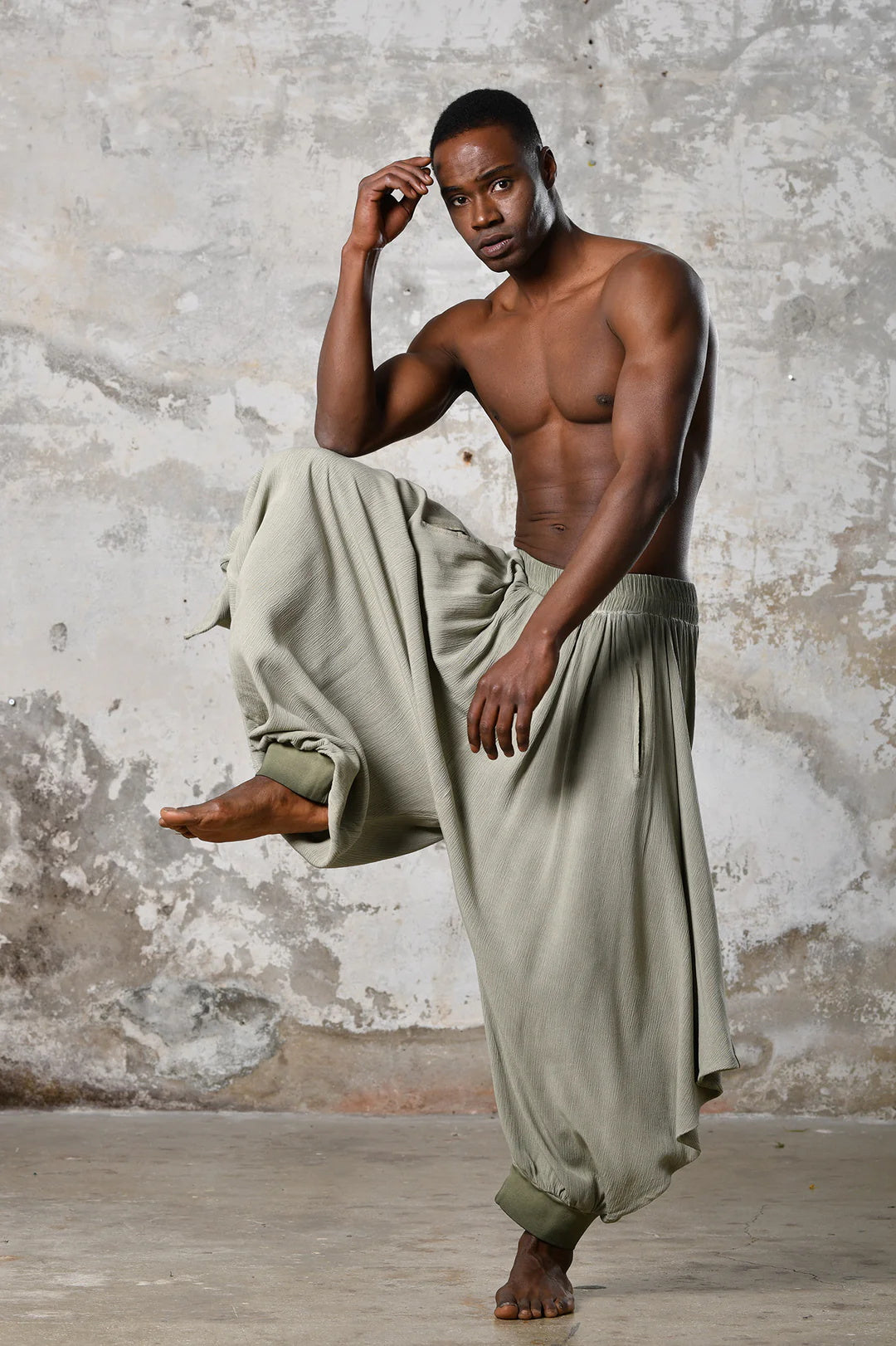 Men's fashionable and casual Bohemian-style trousers