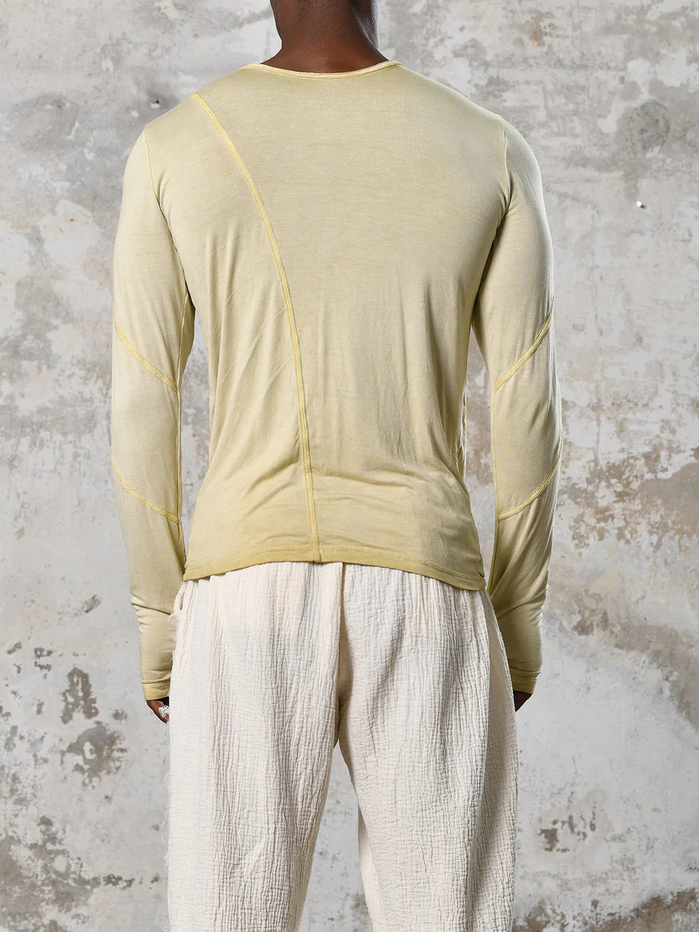 Men's fashionable and casual Bohemian-style long-sleeved T-shirt