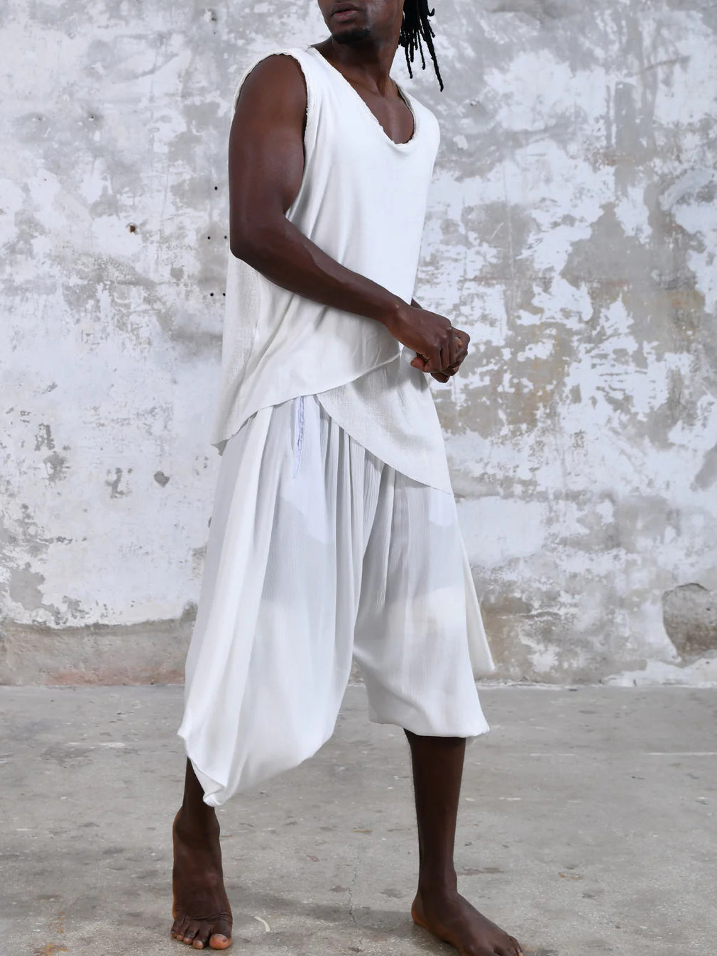 Men's fashionable casual irregular vest