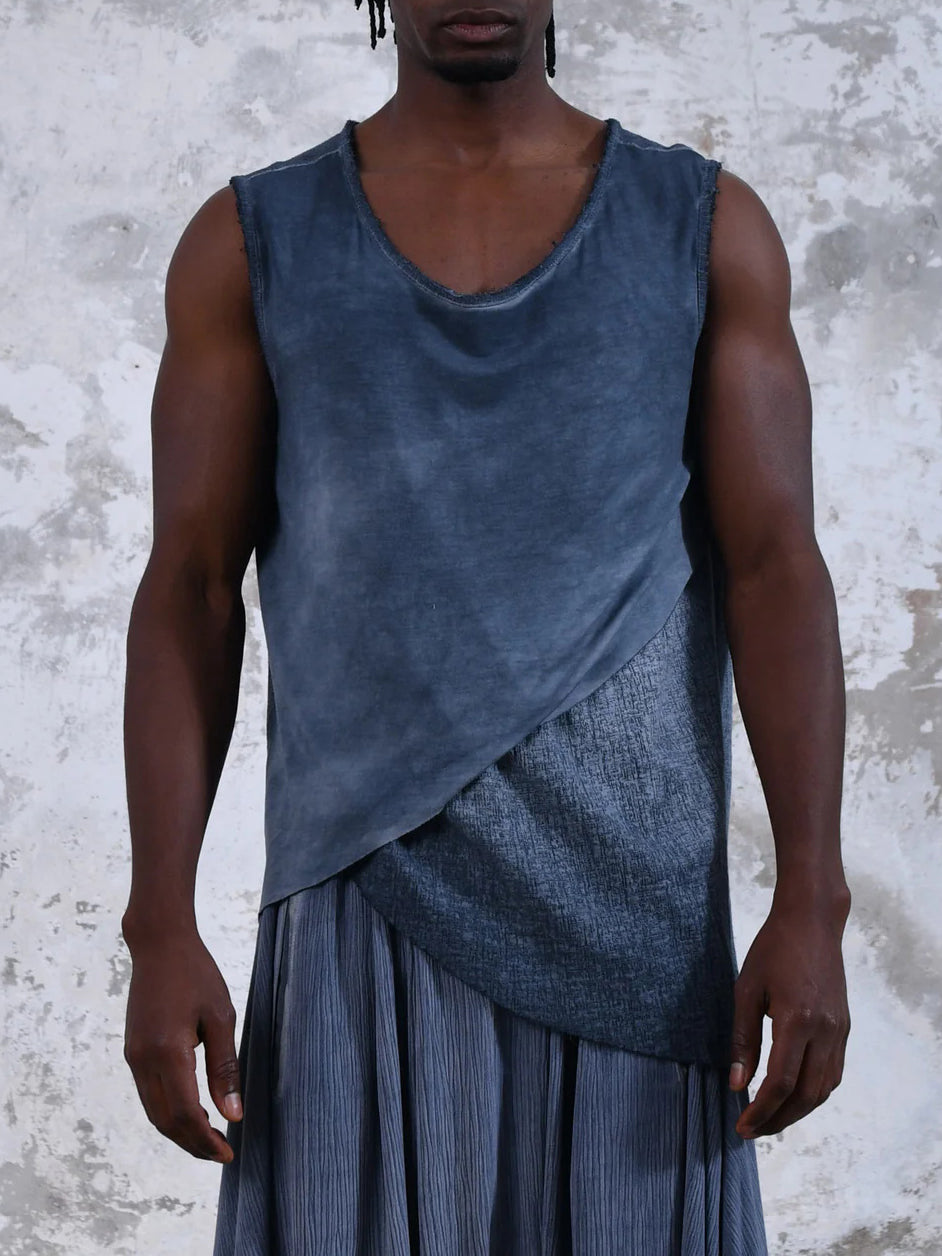 Men's fashionable casual irregular vest