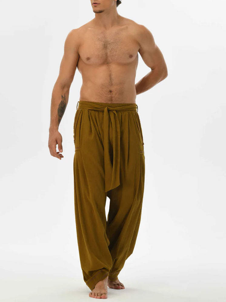 Men's fashionable and casual Bohemian-style trousers