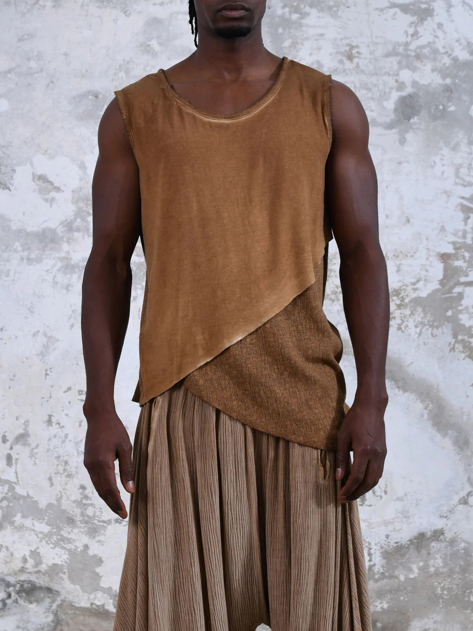 Men's fashionable casual irregular vest