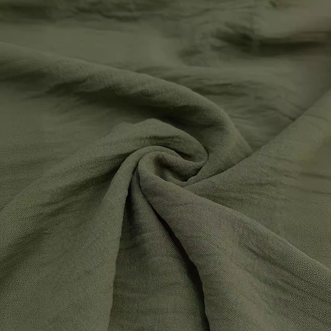 Men's fashionable and casual solid-colored cotton and linen trousers