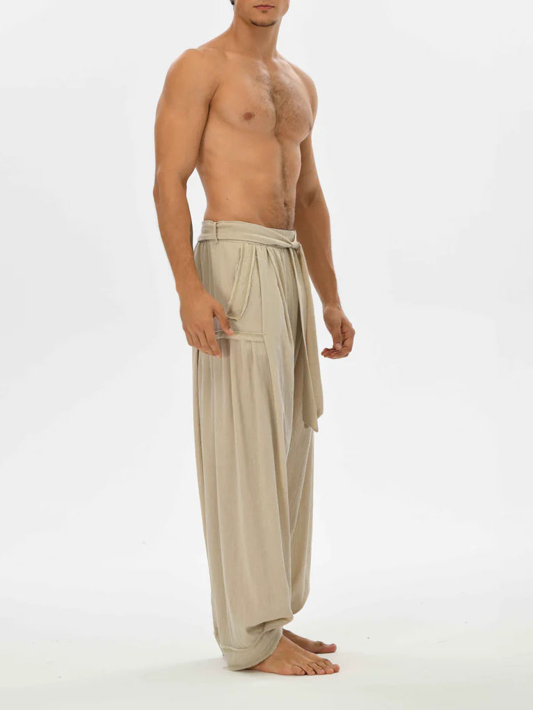 Men's fashionable and casual Bohemian-style trousers