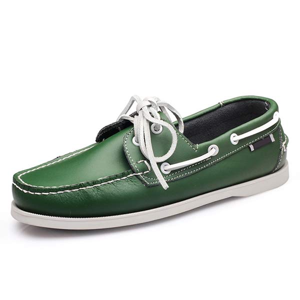 MEN'S LEATHER BOAT SHOES