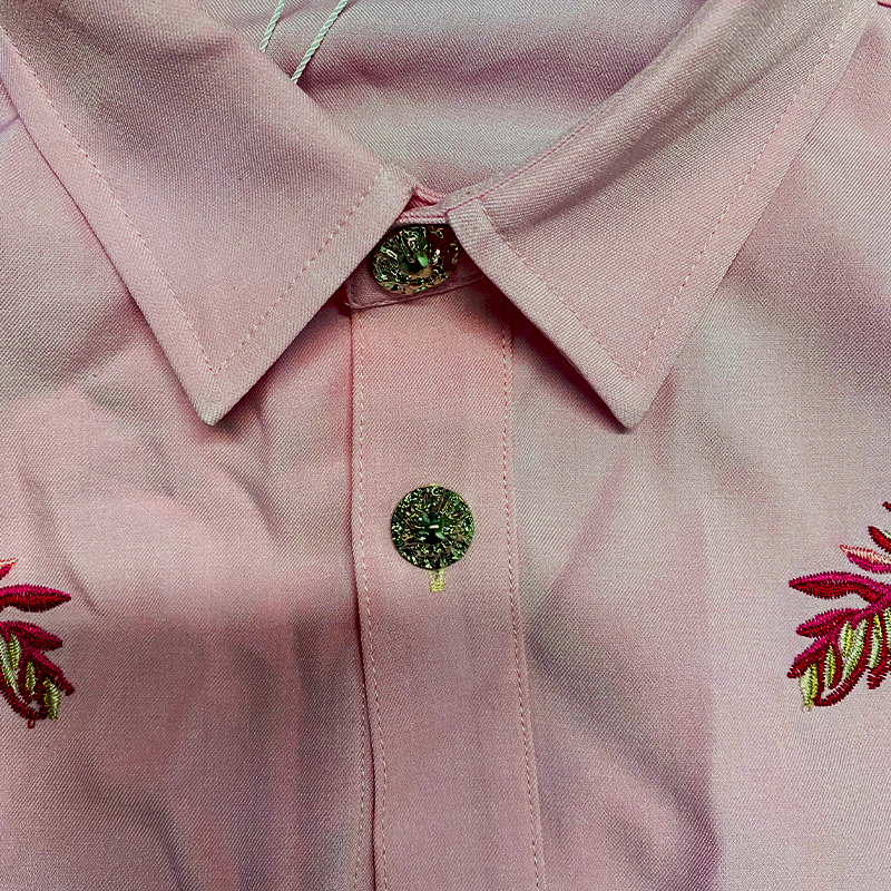 Men's American Retro Western Style Embroidered Long Sleeve Shirt
