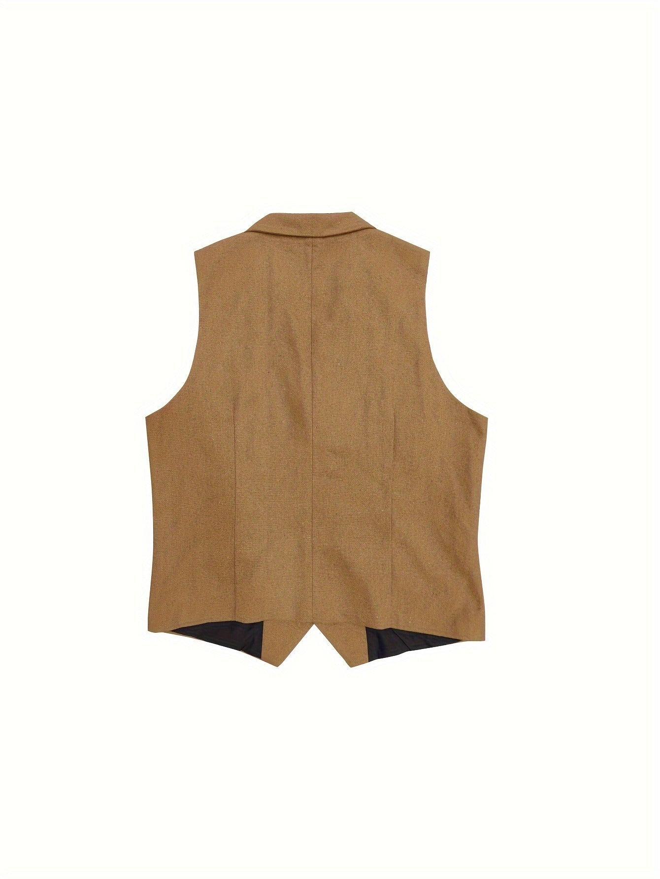 Men's fashionable and casual brown vest