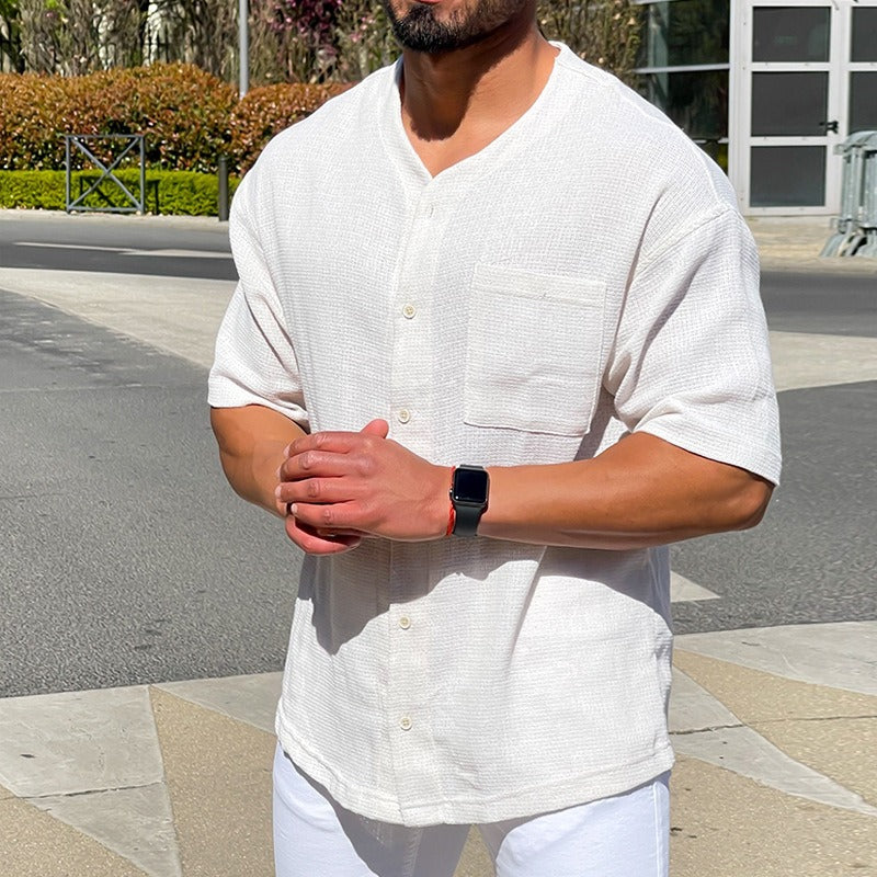 Men's fashionable and casual short-sleeved T-shirt