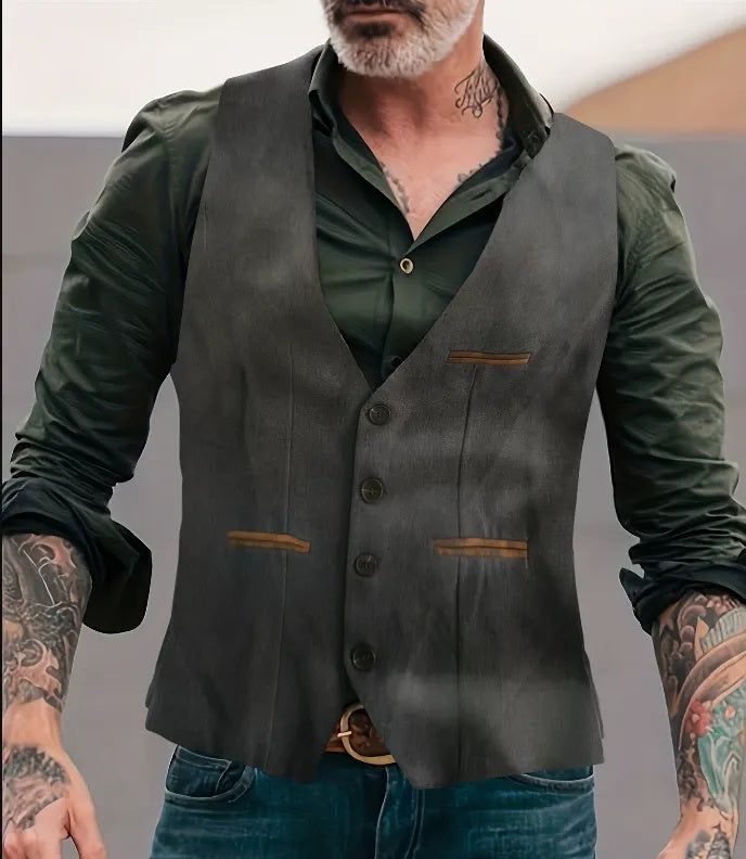 Men's fashionable casual retro vest