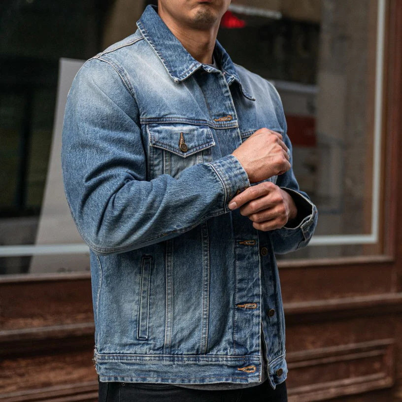 Veste camionneur en jean