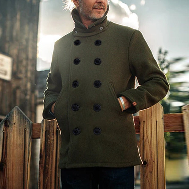 Men's fashionable casual button jacket