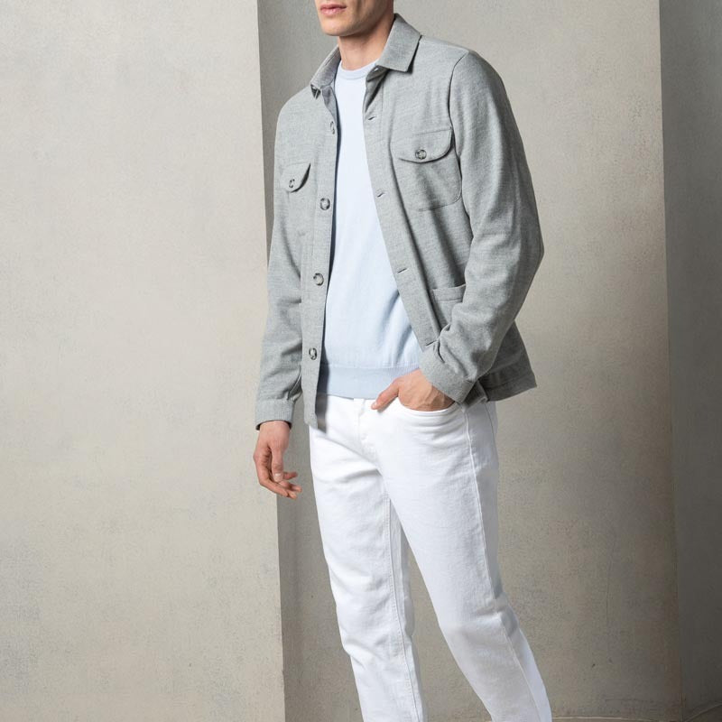 Men's fashionable casual solid-color suit jacket