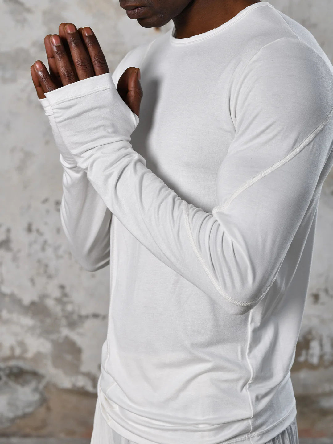 Men's fashionable and casual Bohemian-style long-sleeved T-shirt