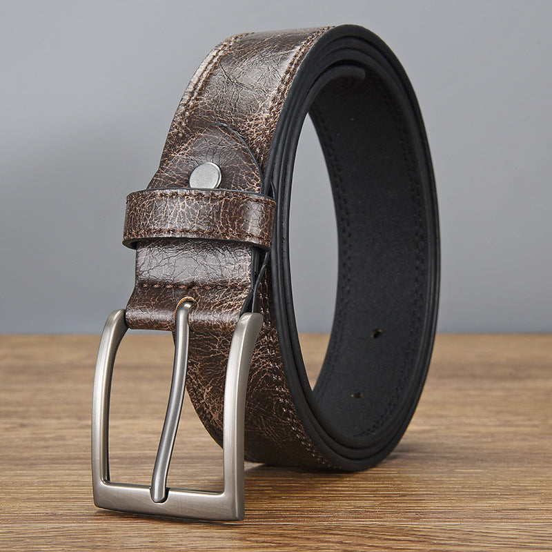 Men's Retro All-match PU Leather Pin Buckle Belt