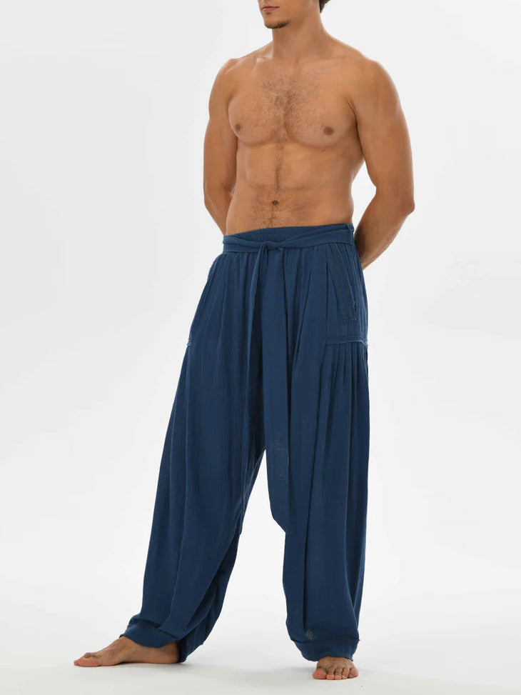 Men's fashionable and casual Bohemian-style trousers