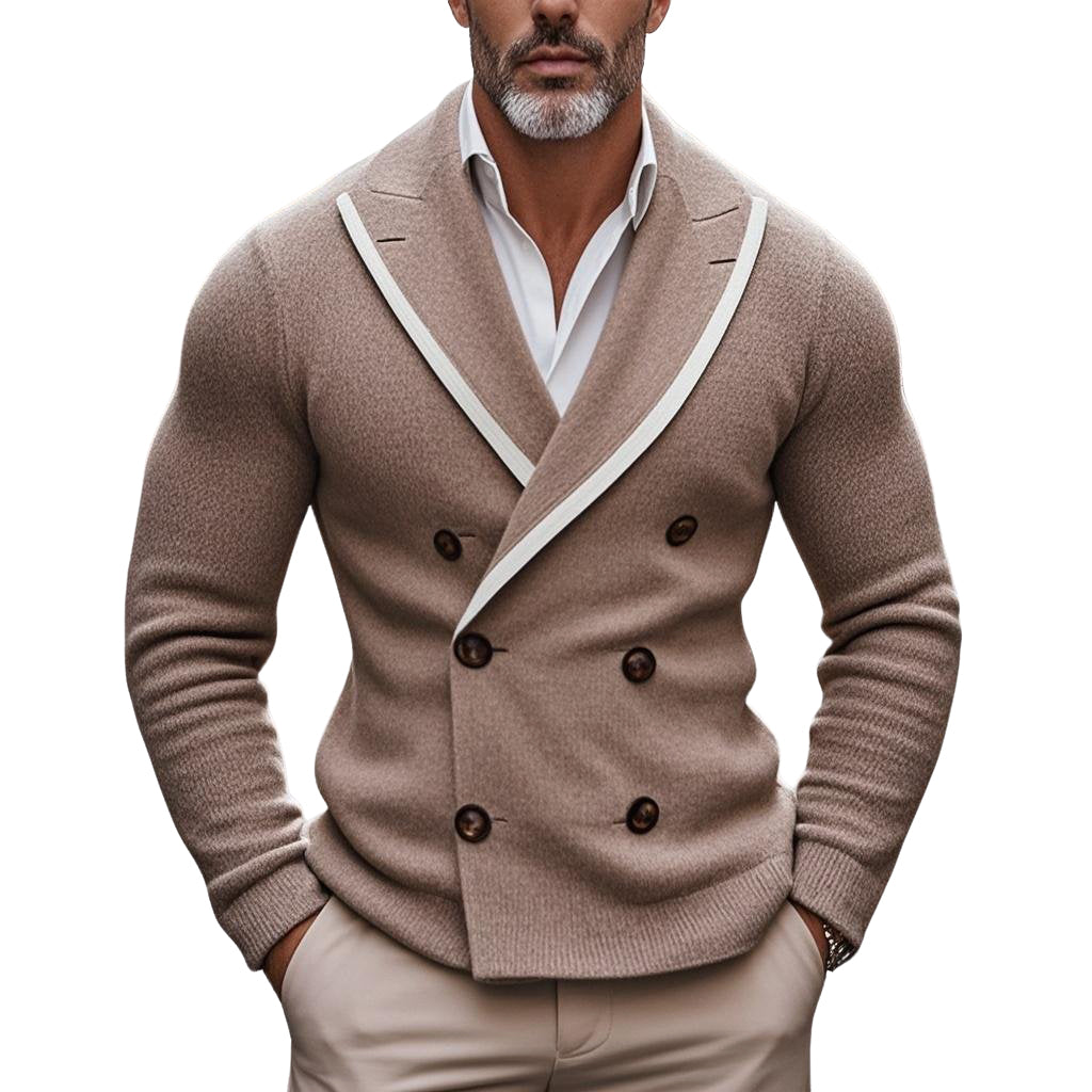 Men's fashionable casual knitted coat