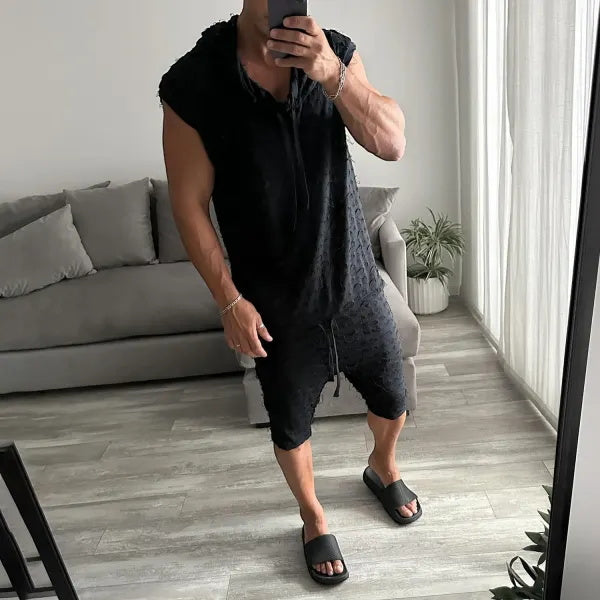 Fitness Hooded Sleeveless Tank Top
