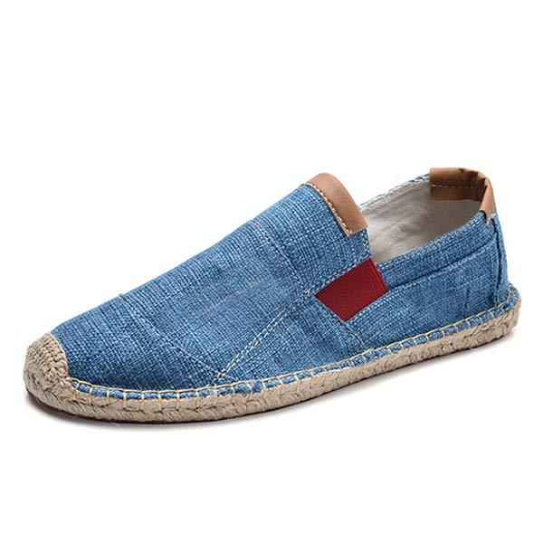 MEN'S LINEN CANVAS FISHERMAN'S SHOES
