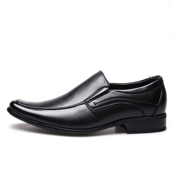 CHAUSSURES À ENFILER POUR HOMMES EN CUIR À PETITES CARRÉES