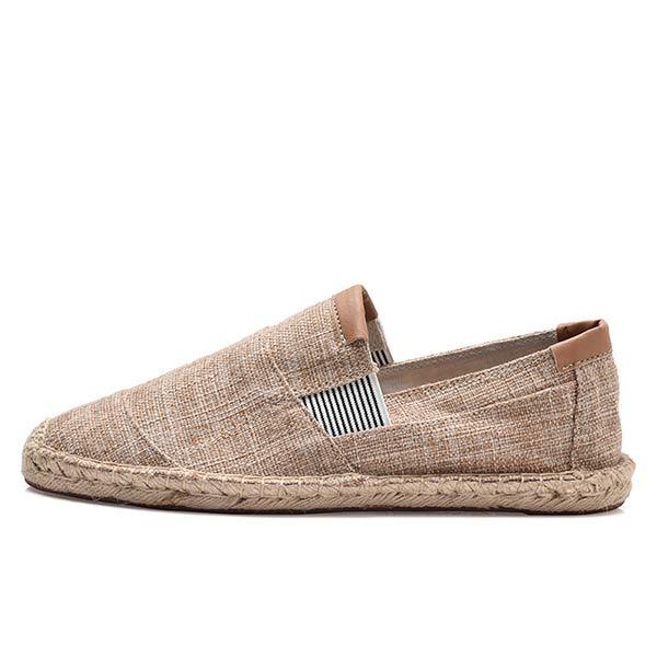 MEN'S LINEN CANVAS FISHERMAN'S SHOES
