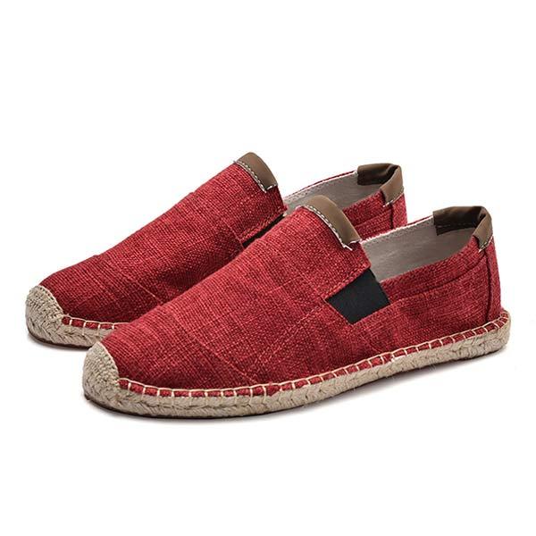MEN'S LINEN CANVAS FISHERMAN'S SHOES