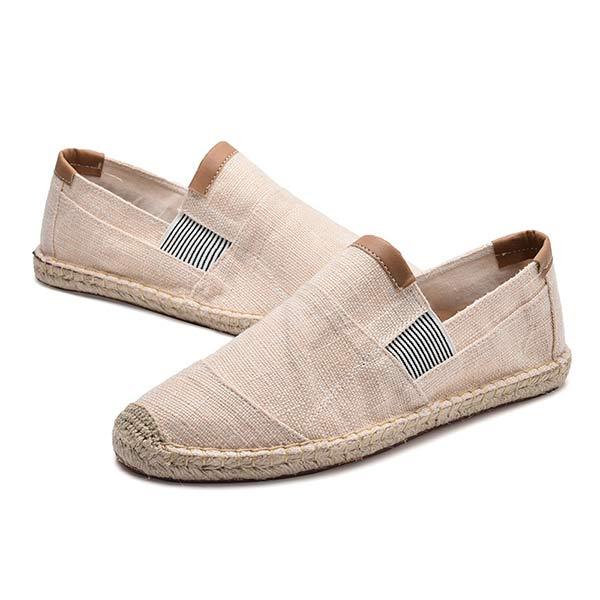 MEN'S LINEN CANVAS FISHERMAN'S SHOES