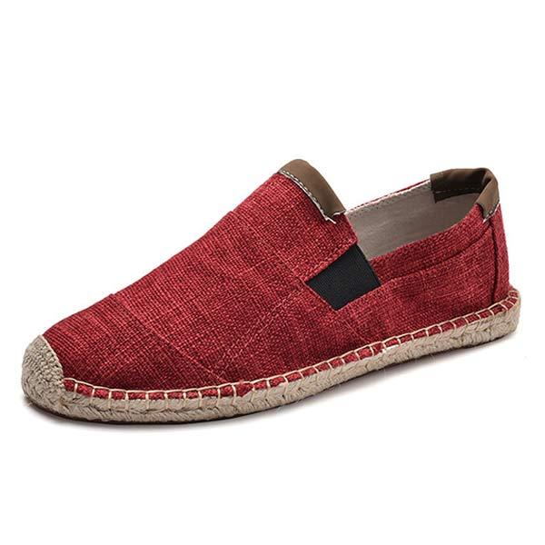 MEN'S LINEN CANVAS FISHERMAN'S SHOES