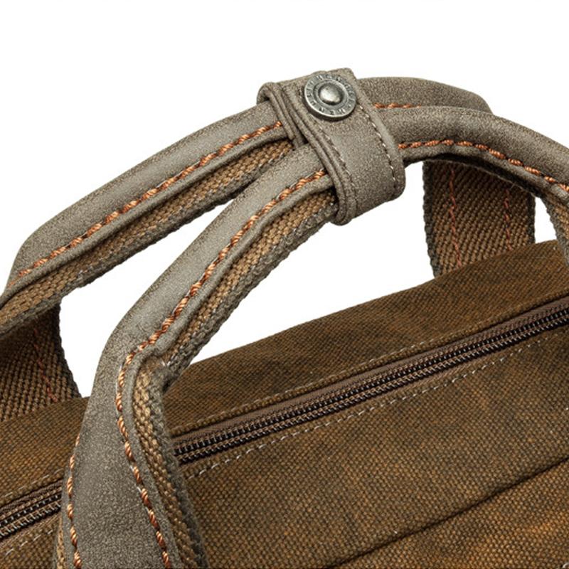 Sac à bandoulière rétro grande capacité pour homme en toile