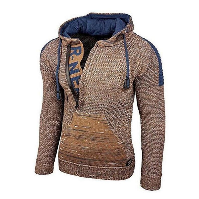 Pull à capuche décontracté à manches longues pour homme