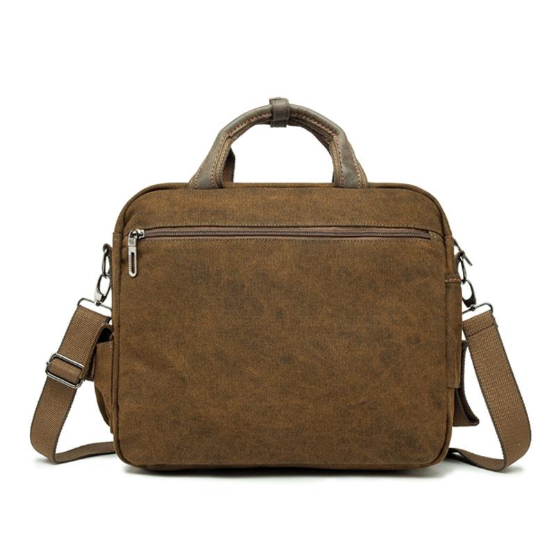 Sac à bandoulière rétro grande capacité pour homme en toile