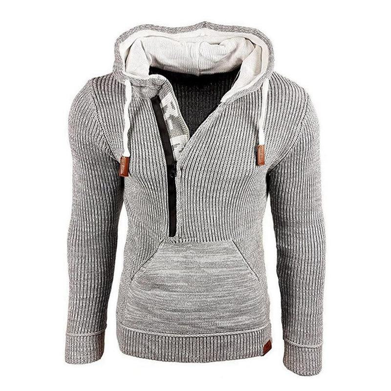 Pull à capuche décontracté à manches longues pour homme