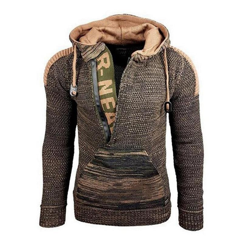 Pull à capuche décontracté à manches longues pour homme