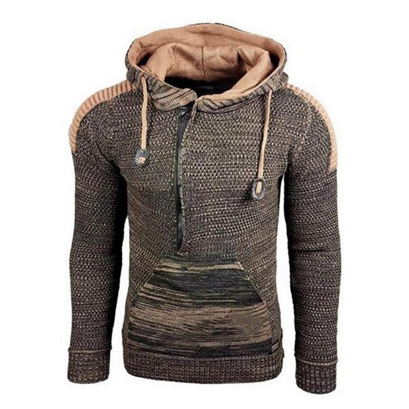 Pull à capuche décontracté à manches longues pour homme
