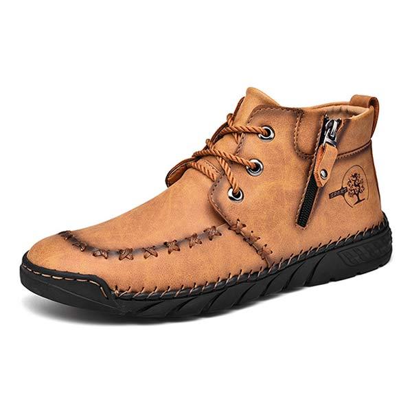 BOTTINES POUR HOMMES COUSUES À LA MAIN
