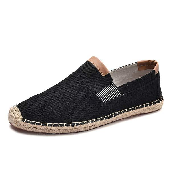 MEN'S LINEN CANVAS FISHERMAN'S SHOES