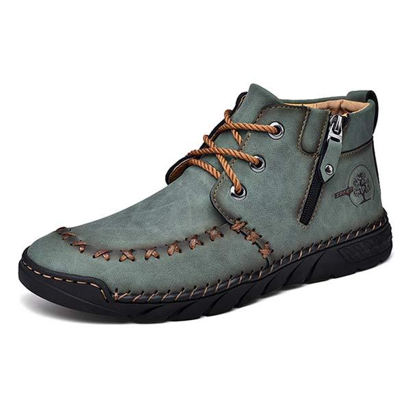 BOTTINES POUR HOMMES COUSUES À LA MAIN