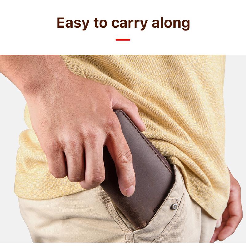 Men's Vintage Cowhide Handmade Watch Storage Bag