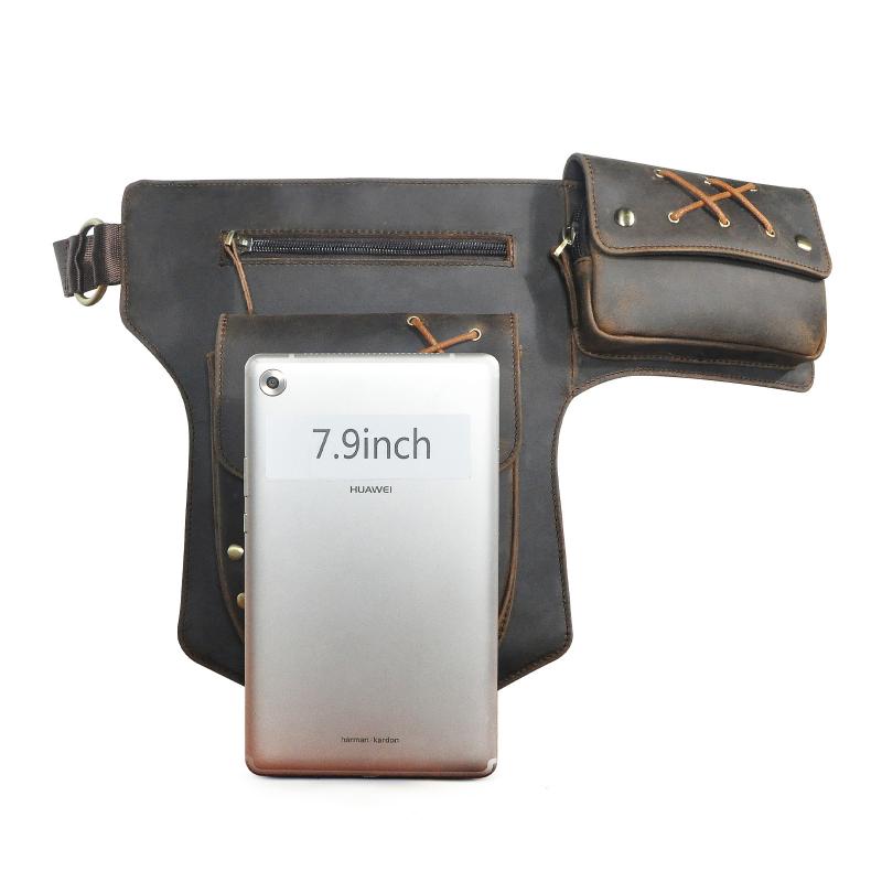 Men's Classic Retro Personality Outdoor Leather Waist Bag