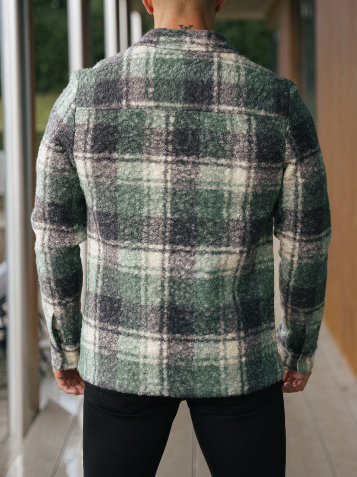 Boucle Zipped Check Jacket