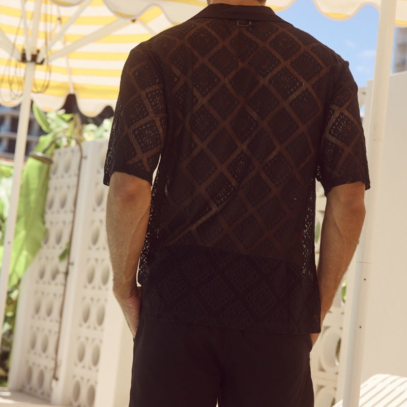 Men's cool and casual short-sleeved shirt