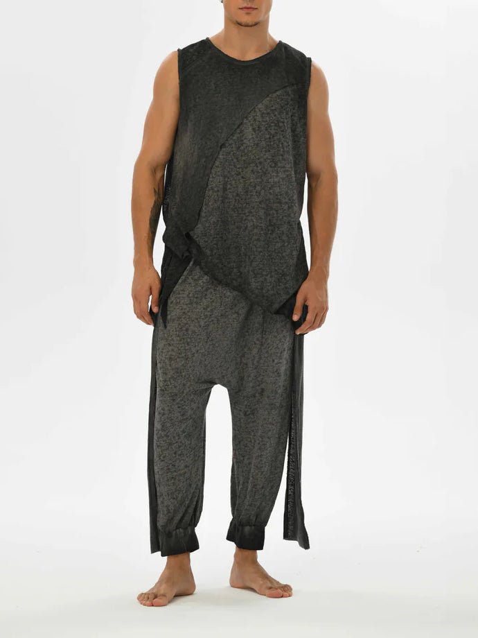 Men's fashionable casual irregular vest